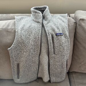 Patagonia Heather Gray Fleece Vest Small